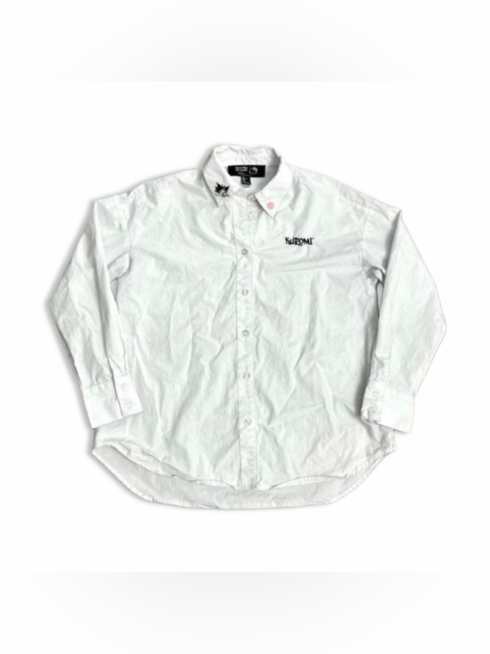 Hello Kitty x Forever21 Embroidered Kuromi White Button Up Shirt